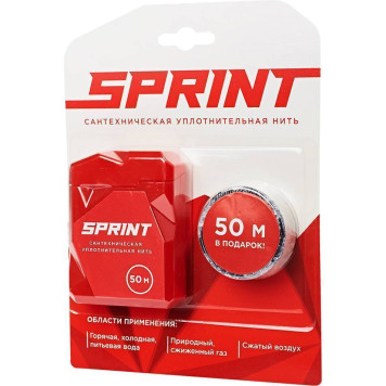 Уплотнительные нити СантехМастерГель &SPRINT&, 50 м, бокс-1