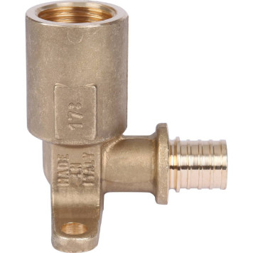 Настенный угольник STOUT с длинным нарезным патрубком 16-Rp 1/2-2