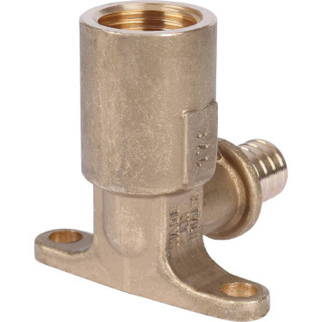 Настенный угольник STOUT с длинным нарезным патрубком 16-Rp 1/2-3