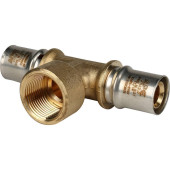 Тройник-переходник STOUT с внутренней резьбой 20х3/4 х20 для металлопластиковых труб прессовой (SFP-0007-003420)