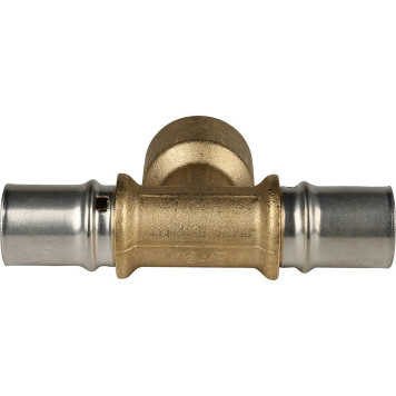 Тройник-переходник STOUT с внутренней резьбой для металлопластиковых труб прессовой 20х3/4х20-3