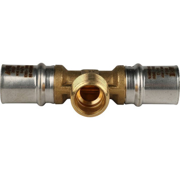 STOUT Тройник-переходник для металлопластиковых труб 20х1/2х20 с наружной резьбой прессовой-2