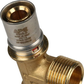 Тройник-переходник STOUT для металлопластиковых труб прессовой с наружной резьбой 20х3/4х20.-5