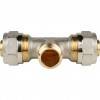 STOUT Тройник-переходник с наружной резьбой 3/4х26 для металлопластиковых труб.