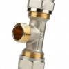 STOUT Тройник-переходник с наружной резьбой 3/4х26 для металлопластиковых труб.