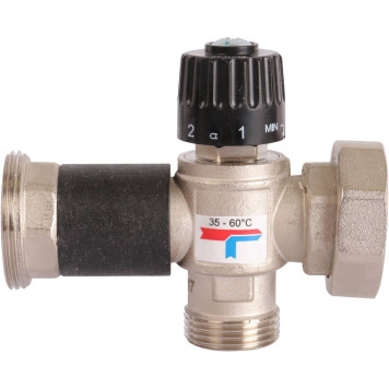 Насосная группа с термостатическим смесительным клапаном ROMMER RDG-0002 (35-60С) 1& (без насоса)-2