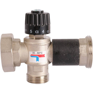 Насосная группа с термостатическим смесительным клапаном ROMMER RDG-0002 (35-60С) 1& (без насоса)-3