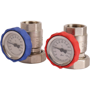 Насосная группа с термостатическим смесительным клапаном ROMMER RDG-0002 (35-60С) 1& (без насоса)-4