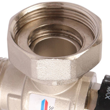 Насосная группа с термостатическим смесительным клапаном ROMMER RDG-0002 (35-60С) 1& (без насоса)-9