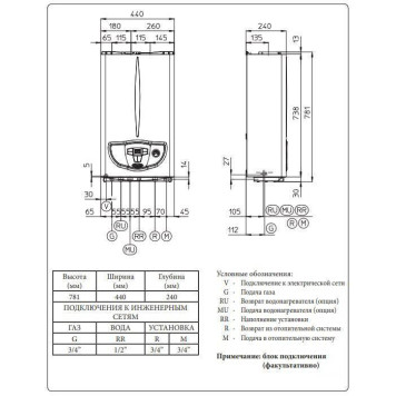 Газовый настенный котел Immergas Mini Eolo 24 3 E двухконтурный, турбированный (3.020853)-7