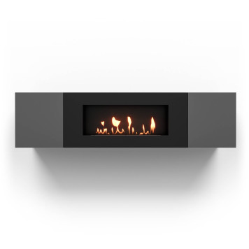 Тумба с биокамином Firelight BFP-P1600 графит-1