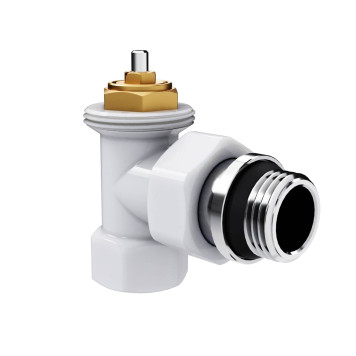 Набор термостатический угловой Royal Thermo Design 1/2М30х1,5 (Белый)-2
