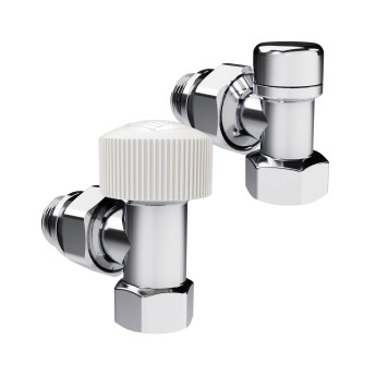Набор термостатический угловой Royal Thermo Design 1/2М30х1,5 (Хром)-1