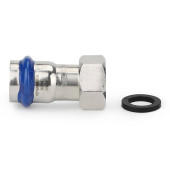 Муфта VARMEGA раструбная Inox Press с накидной гайкой 15x1/2