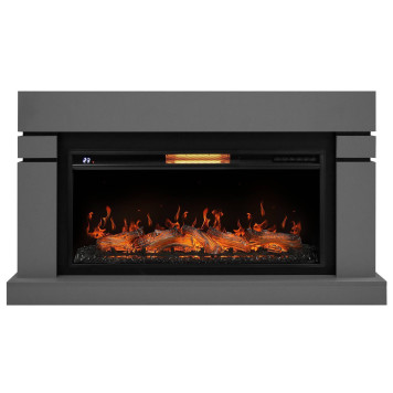 Каминокомплект: Очаг Electrolux EFP/P-4220LS, портал Lindos 42/40/36, светло-серый, р/в-1