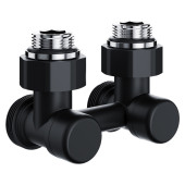 Узел нижнего подключения Royal Thermo Design угловой 1/2х3/4 EK (черный)