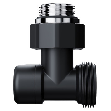 Узел нижнего подключения Royal Thermo Design угловой 1/2х3/4 EK (черный)-3