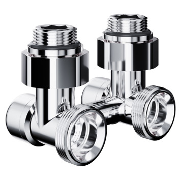 Узел нижнего подключения Royal Thermo Design угловой 1/2х3/4 EK (хром)-1