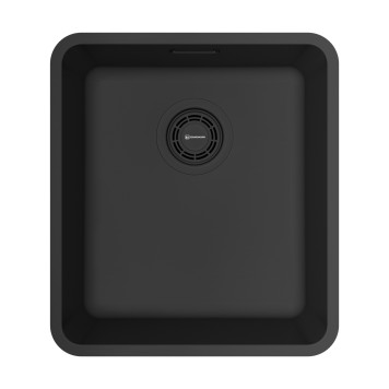 Omoikiri Omi 37-U/I Ultra GB Кухонная мойка из нержавеющей стали 37x17,9 см, цвет: графит 4997416