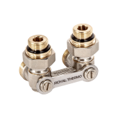 Узел нижнего подключения угловой ROYAL THERMO ½х3/4EK