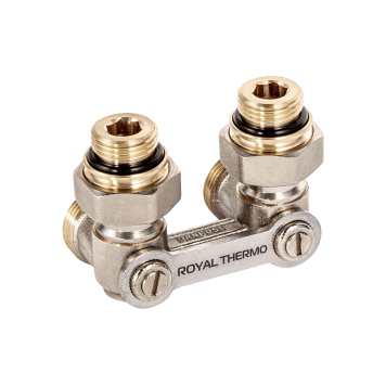 Узел нижнего подключения угловой ROYAL THERMO ½х3/4EK