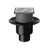 Трап рег верт/вып сух/затв Дн50/75/110 нерж/реш 125х125 T 310.0 SNsP Fachmann 04.019