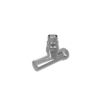 Вентиль угловой с колпачком, гайкой и наружной резьбой 3/4 х 1/2 гайка - штуцер, пара для полот.