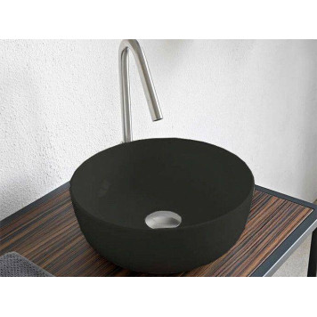 Раковина, Scarabeo, Glam, шгв 330-330-125, отверстия для смесителя-отсутствуют, BIOKER, цвет-Lava