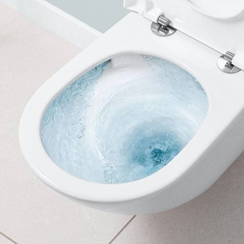 Villeroy Boch Subway 3 Унитаз подвесной, безободковый, сиденье-в комплекте SoftClosing, CeramicPlus, цвет: альпийский белый-5