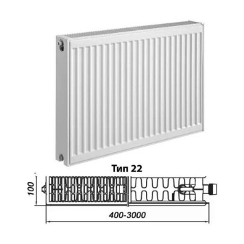 Радиатор стальной панельный Kermi Profil-V FTV 22 200/2300 нижнее правое подключение 2xG3/4. FTV220202301RXK-2