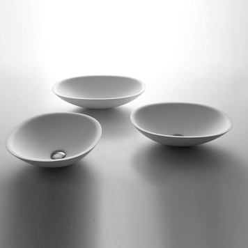 Antonio Lupi Servo Раковина 54х40 см, без отв., накладная, цвет: белый-1