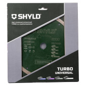 Круг алмазный SHYLD сегментный универсальный TURBO по стройматериалам 230х22,23 мм(30090)