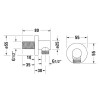 Duravit Шланговое подсоединение, цвет: хром. UV0630008010