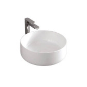 Раковина, Artceram, Cognac, шгв 420-420-160, отверстия для смесителя-отсутствуют, цвет-белый глянцевый