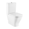 Roca The Gap Square Унитаз моноблок 36x60см, безободковый, универсальный выпуск, цвет: белый. 7.3427.3.700.H, 7.3417.3.000.0