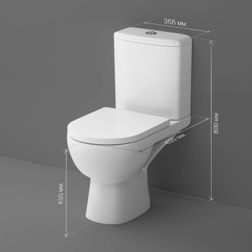 C85C8600SC Унитаз-компакт FlashClean с сиденьем микролифт-5
