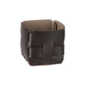 ADJ Корзинка Mini Bottega, 12x12xH13 см., цвет: шоколад/капучино. 1013.06/04