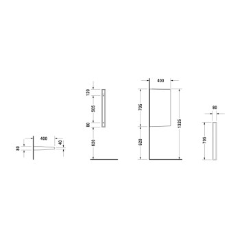 Duravit Starck 3 Перегородка для писсуара, цвет: белый. 8500000000-2