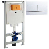 Модуль OLI 80 300572mSl00 для подвесного унитаза клавиша SLIM хром