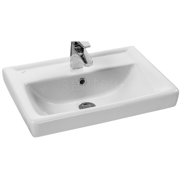 ОтдельноНеОтгр_AQ 1WH302127 Santek Раковина Тигода 55 550х380х170 мм, с отв. под смес., с от 1.WH30.2.127