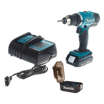 Шуруповерт аккумуляторный Makita DDF453SYX5 + набор бит Makita E-03084-5
