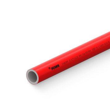 Труба из сшитого полиэтилена Therm S 17х2.0, PE-Xa/EVOH, бухта 500 м, для теплого пола, красная