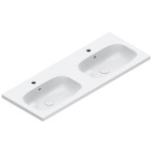 Catalano Alvea Раковина 120x46 двойная, с 2 отв., цвет: белый глянцевый . 0621222001