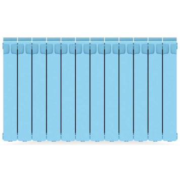 Rifar Monolit 500 12 секций, боковое подключение (сапфир)