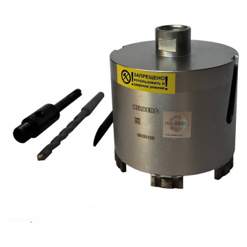 Коронка алмазная по бетону 112 мм Hilberg Laser HM211-3