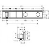 Hansgrohe RainSelect Смеситель для душа, термостатический, 2 источника, СМ, внешняя часть, цвет: хром