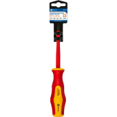 Отвертка диэлектрическая КОБАЛЬТ Ultra Grip PH-2 х 100 мм CR-V, двухкомпонентная рукоятка (1 шт.) подвес