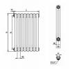 Радиатор отопления Rifar TUBOG TUB 2180-06-TI (Титан)