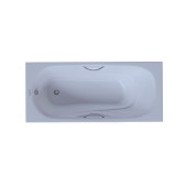 AQ8050FH-00 ГАММА ванна чугунная эмалированная 1500x750 в комплекте с 4-мя ножками и 2-мя ручками AQ8050FH-00