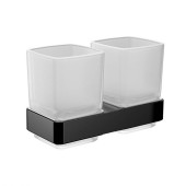 Emco Loft Стакан подвесной, двойной, цвет: черный/хрусталь. 0525 133 00